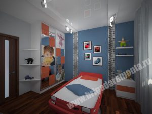 Концепт ремонта детской комнаты в квартире на Московской
