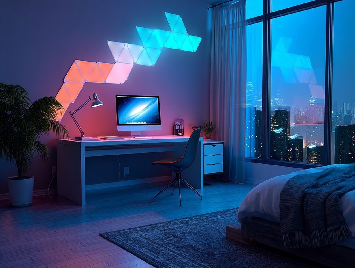 Световые панели в комнате