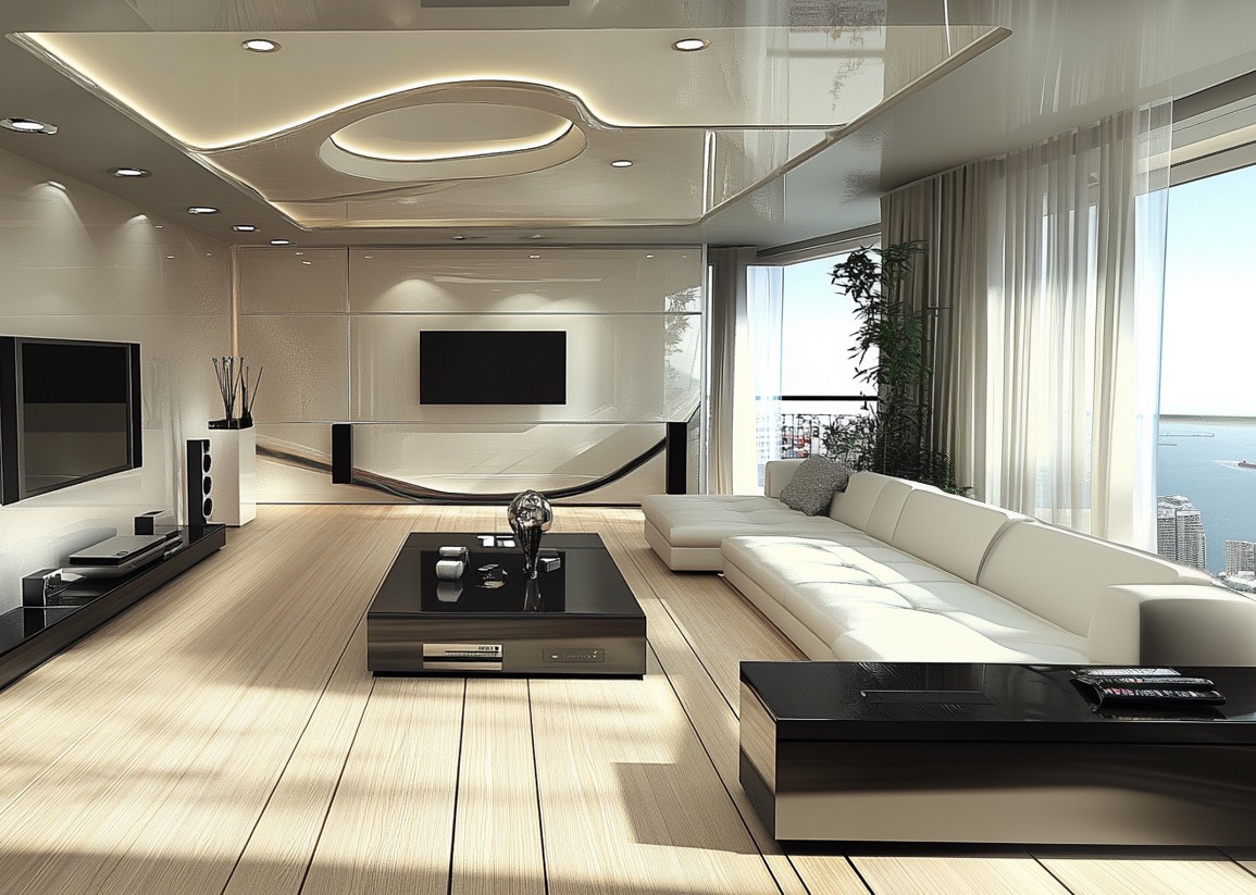 Теплый пол под ламинат в гостиной