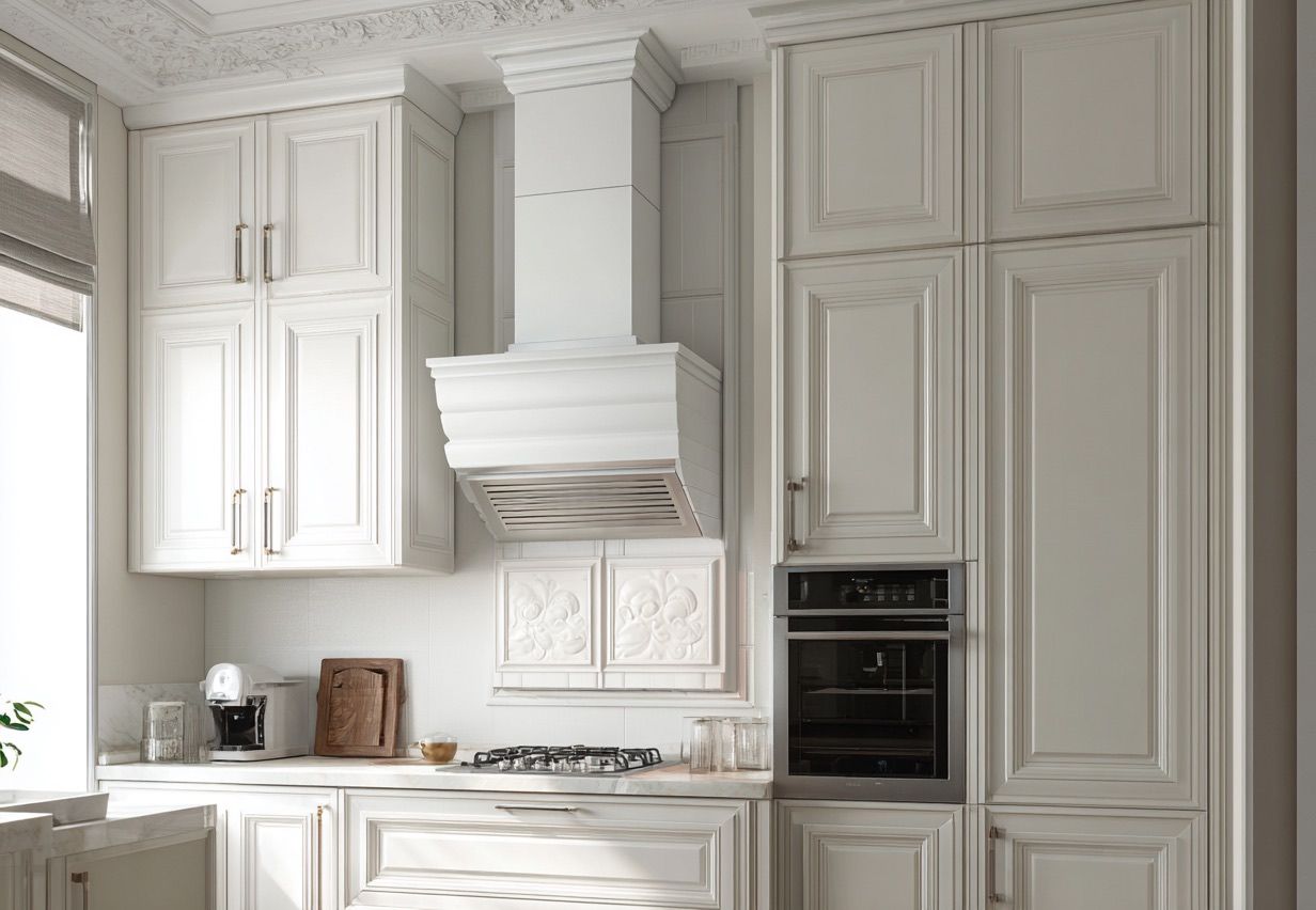 Белая кухня в стиле классик