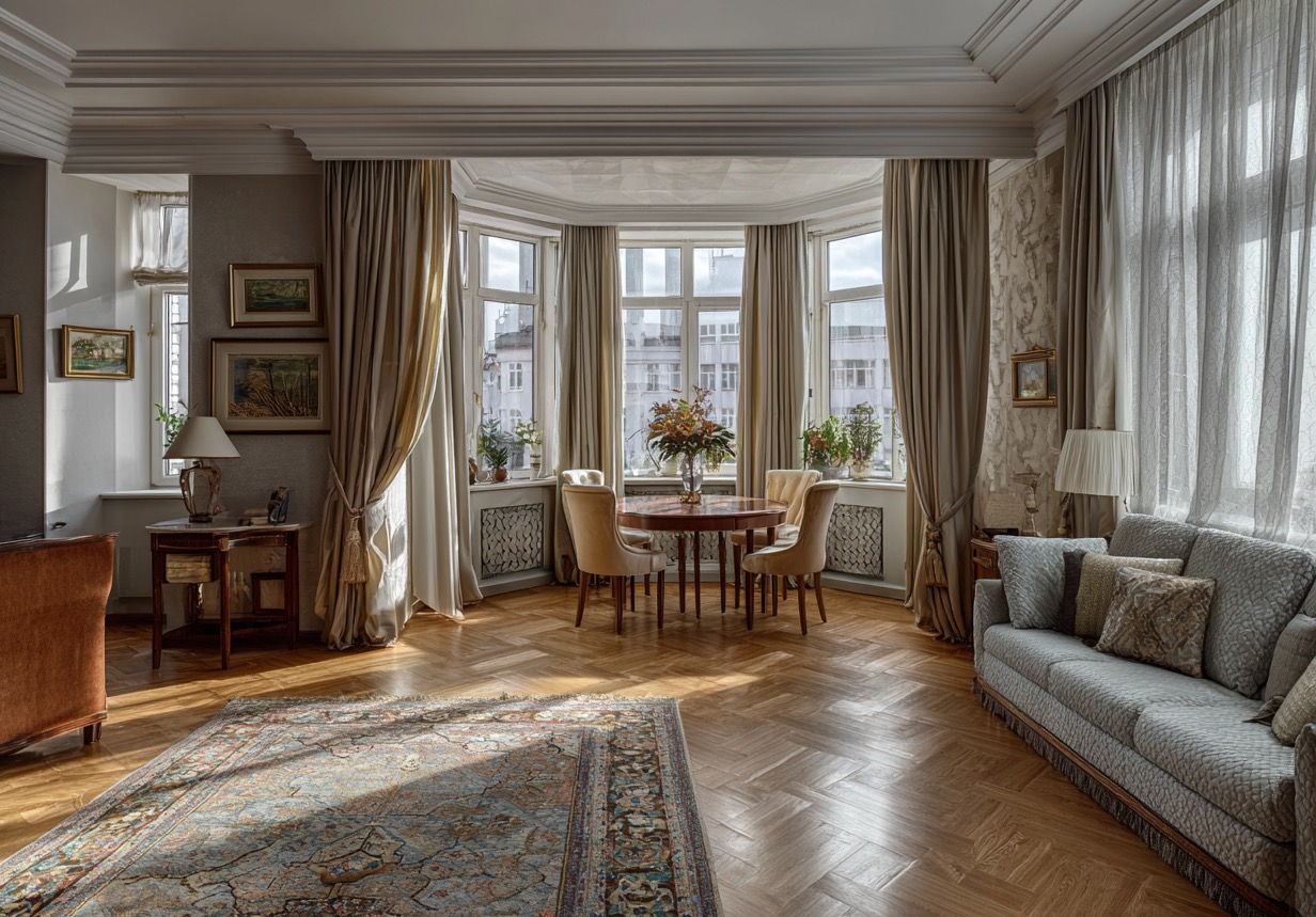 Гостиная в сталинке