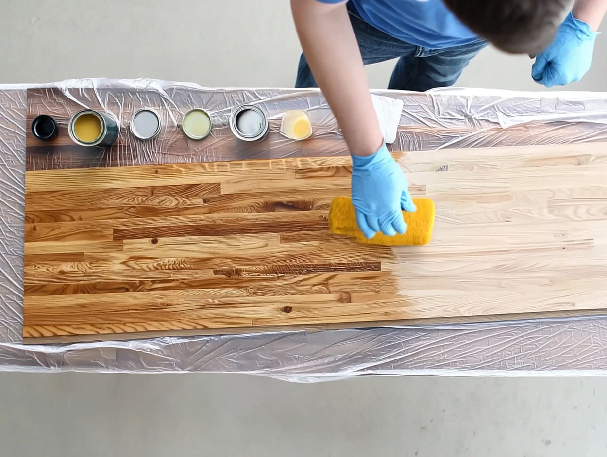 Покрытие дерева грунтовкой